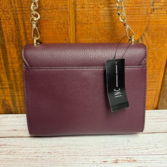 I.N.C. INTERNATIONAL CONCEPTS Sibbell Crossbody Bag – Red Plum - Picture 3 of 8